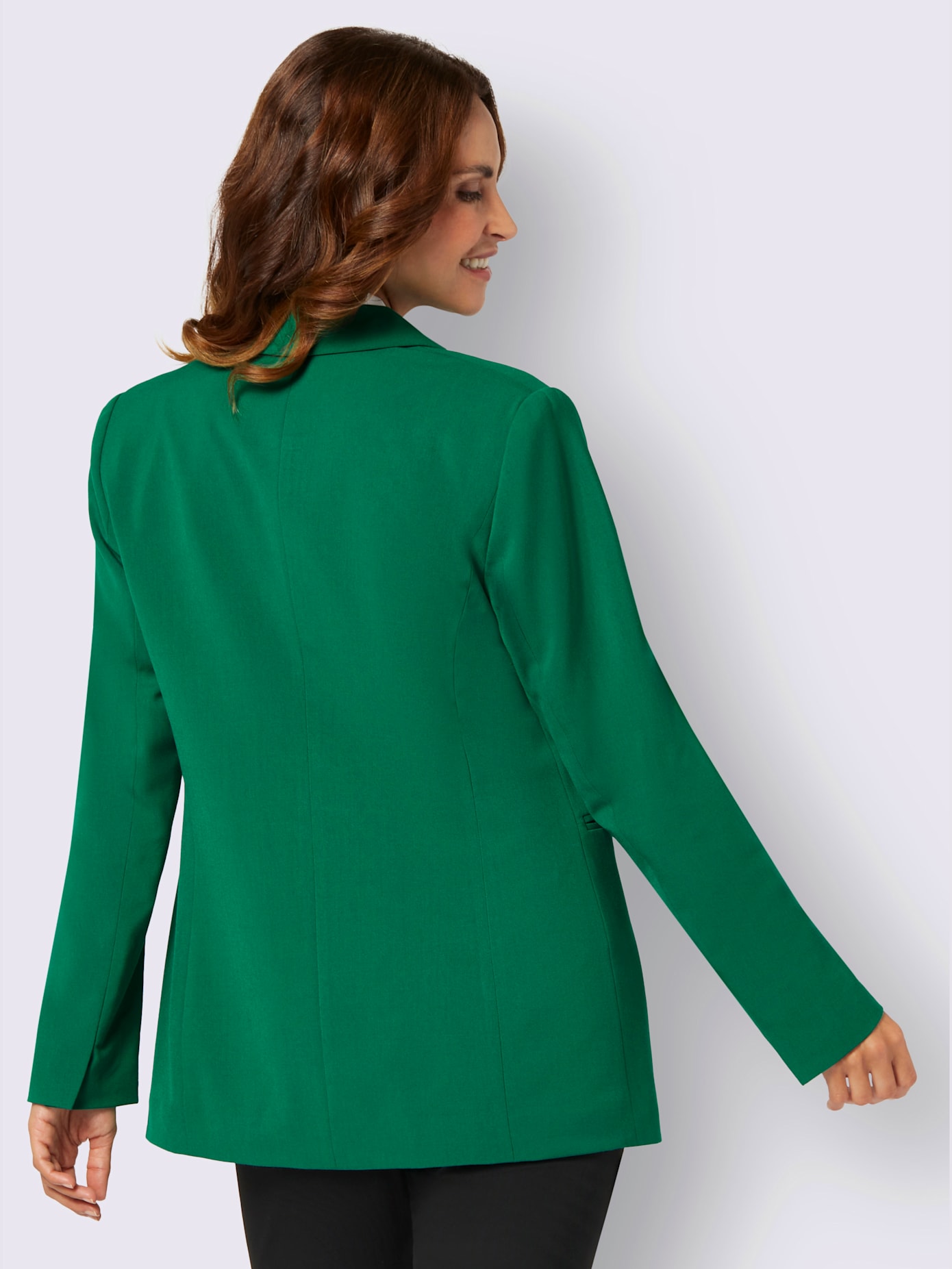 Blazer mélange de matières facile d'entretien