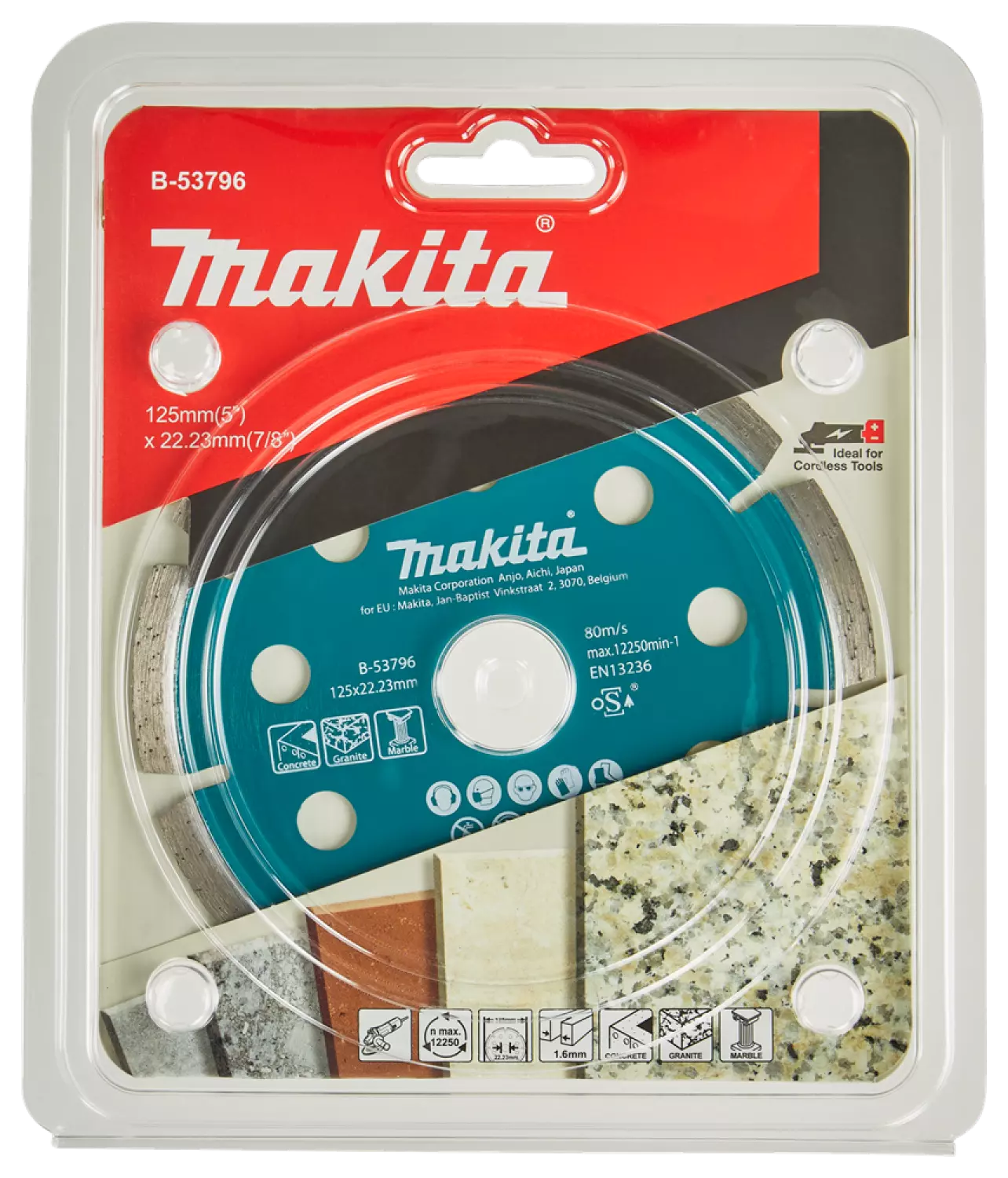 Makita B-53796 Diamantschijf - 125 x 1,6 x 22,23mm - Beton