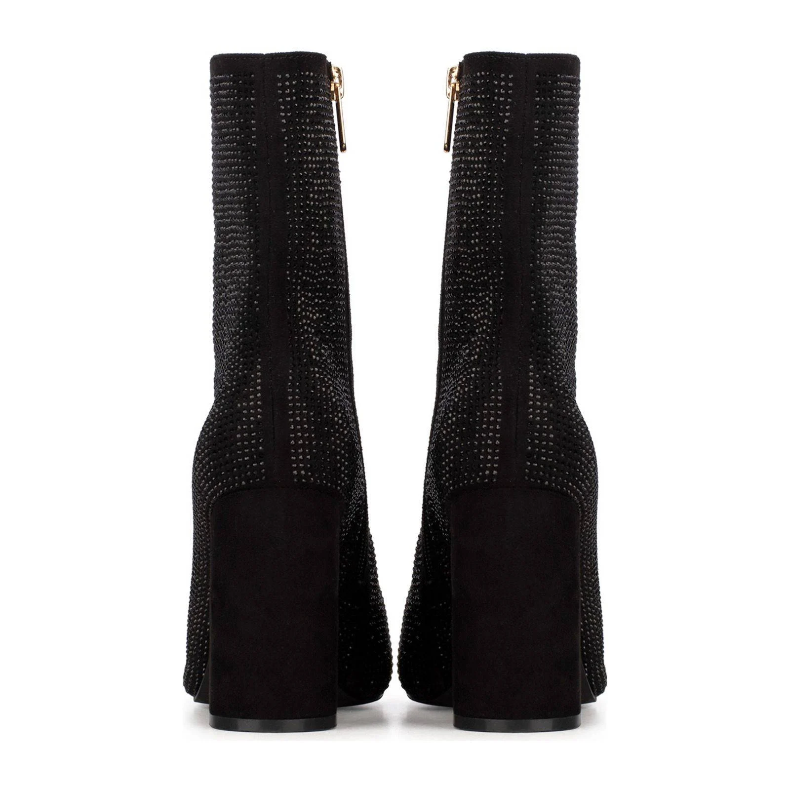 POSH by Poelman Lauren  enkellaarzen zwart met glitters