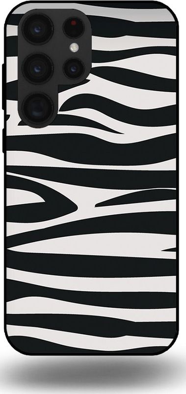 Smartphonica - Telefoonhoesje - Zwart Wit - TPU Backcover Case - Zebra Print Design