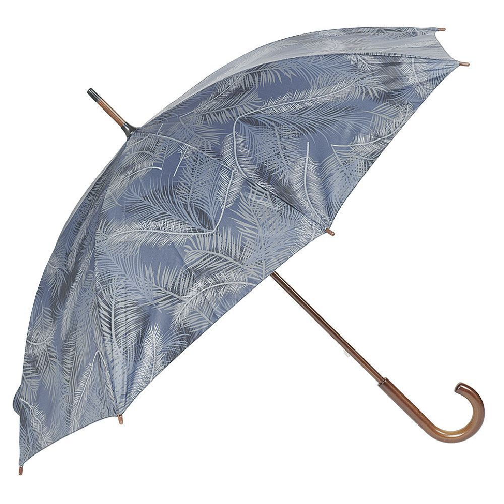 Parapluie canne imprimé feuillage