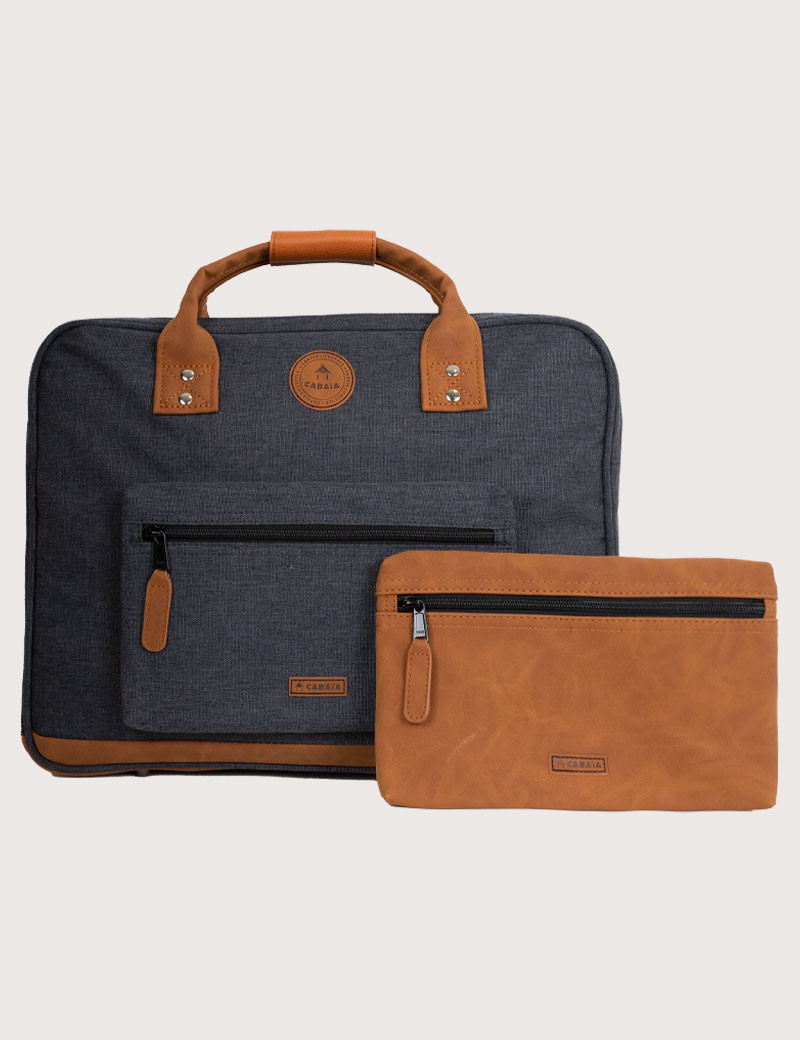 CABAIA SAC MESSENGER LONDRES GRIS