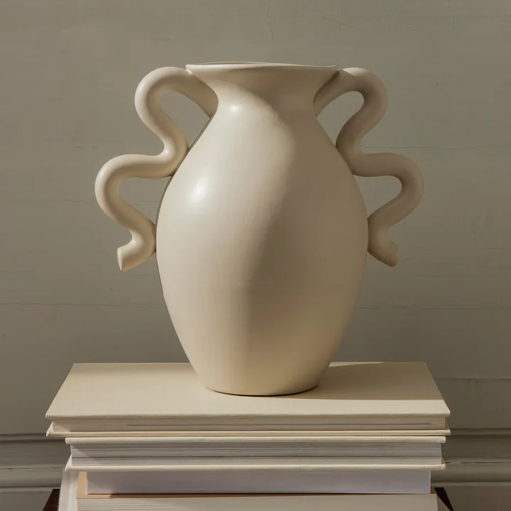 Ferm Living - Verso Blumenvase, H 27 cm, cream