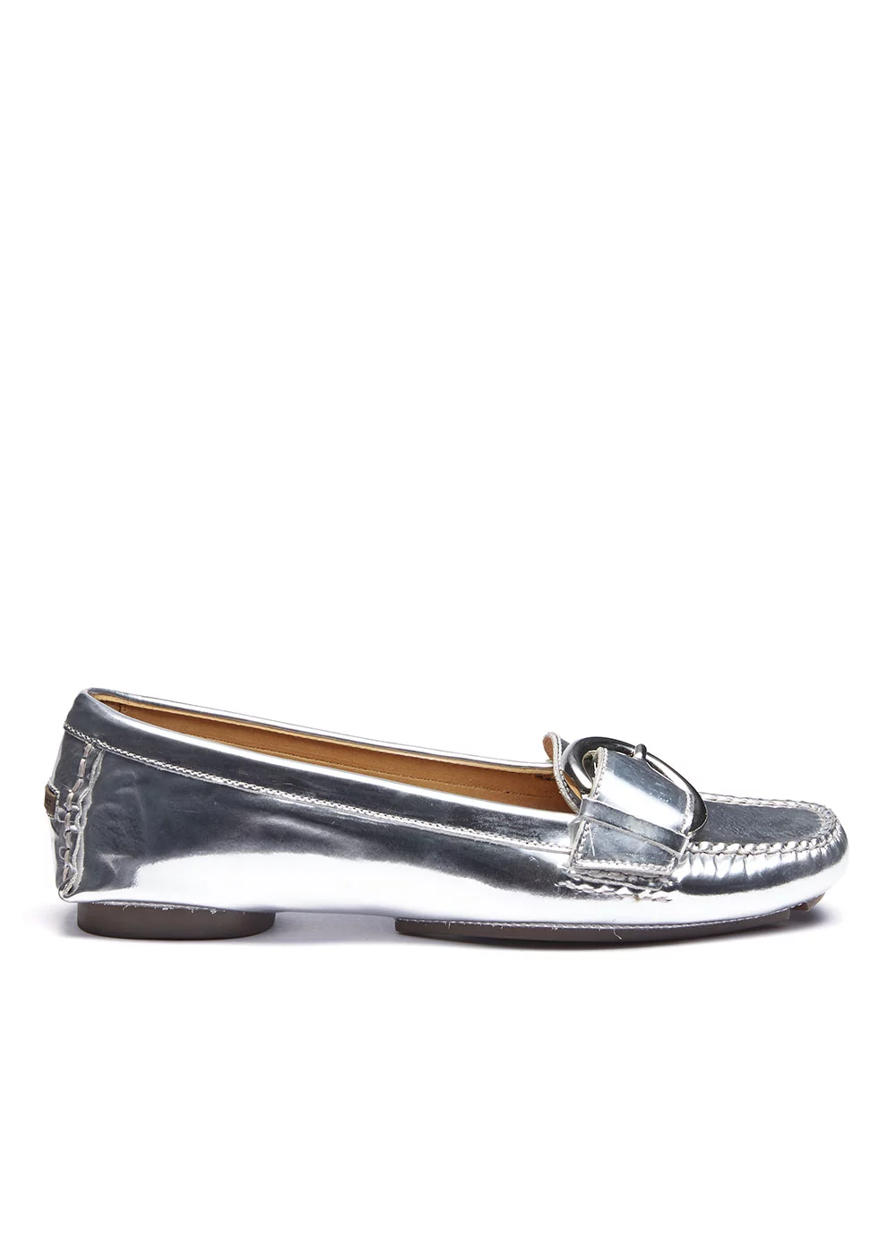 BIG BUCKLE CUIR ARGENT