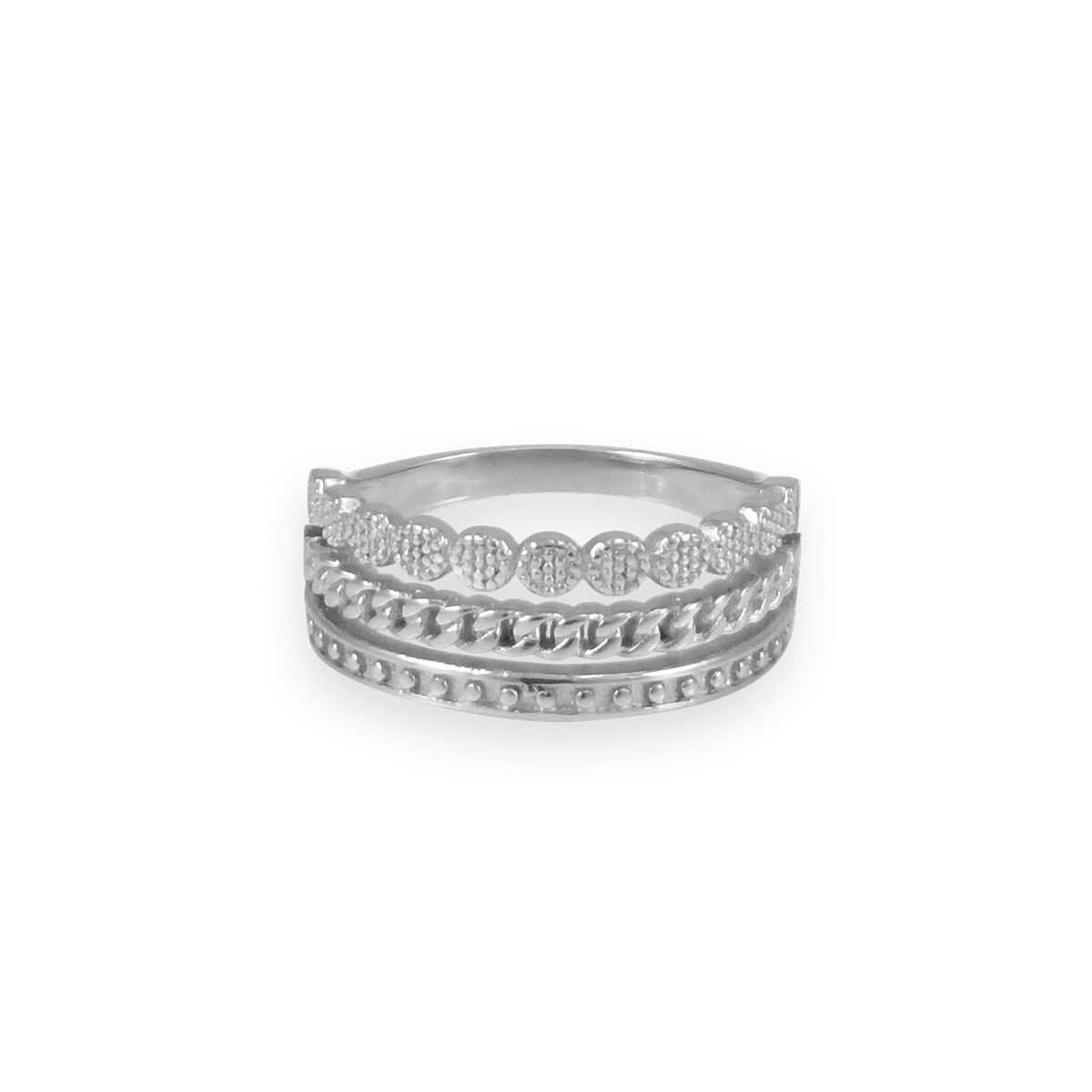 Bague en argent 925 rhodié