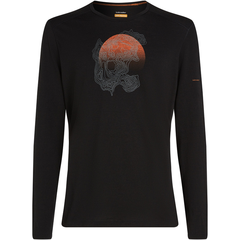 Icebreaker Herren 200 Oasis Crewe Ruapehu Round Longsleeve