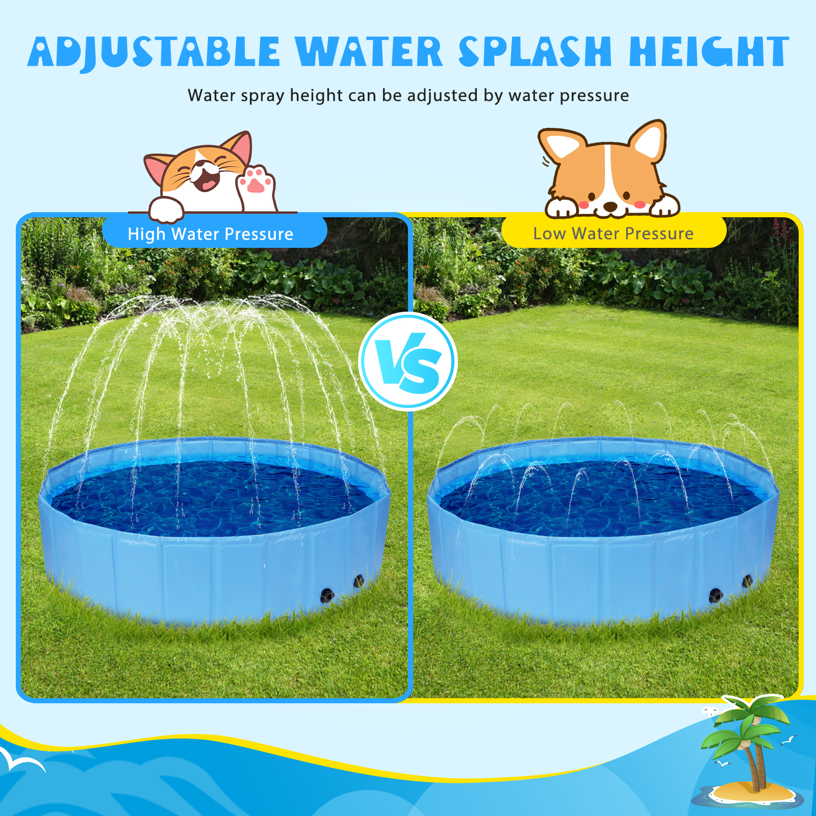 Banheiras para cães Nobleza Swimming Pool com aspersor