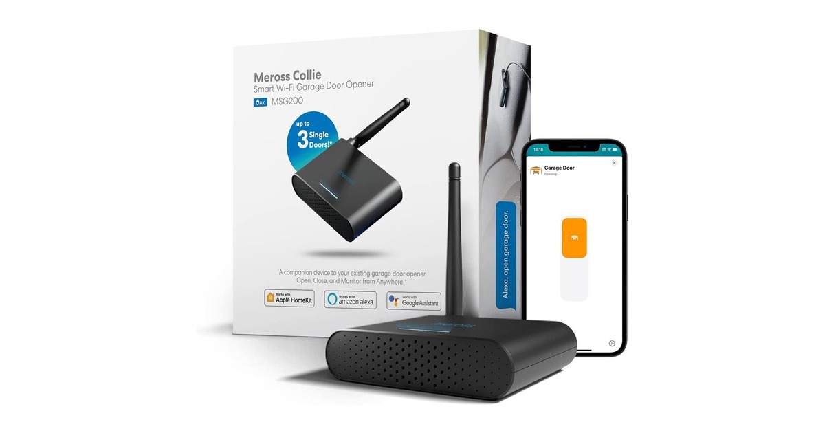 MEROSSMSG200 Smart Garage Door Opener bedieningspaneel  (Zwart, Wi-Fi)