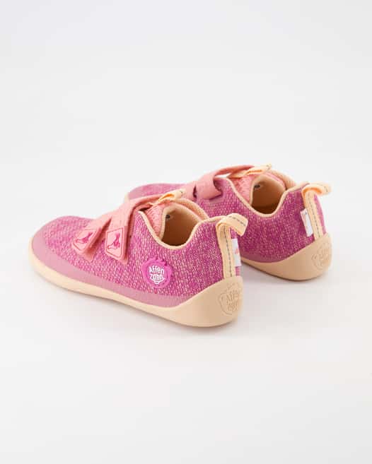Affenzahn Knit Happy Halbschuhe in Rosa
