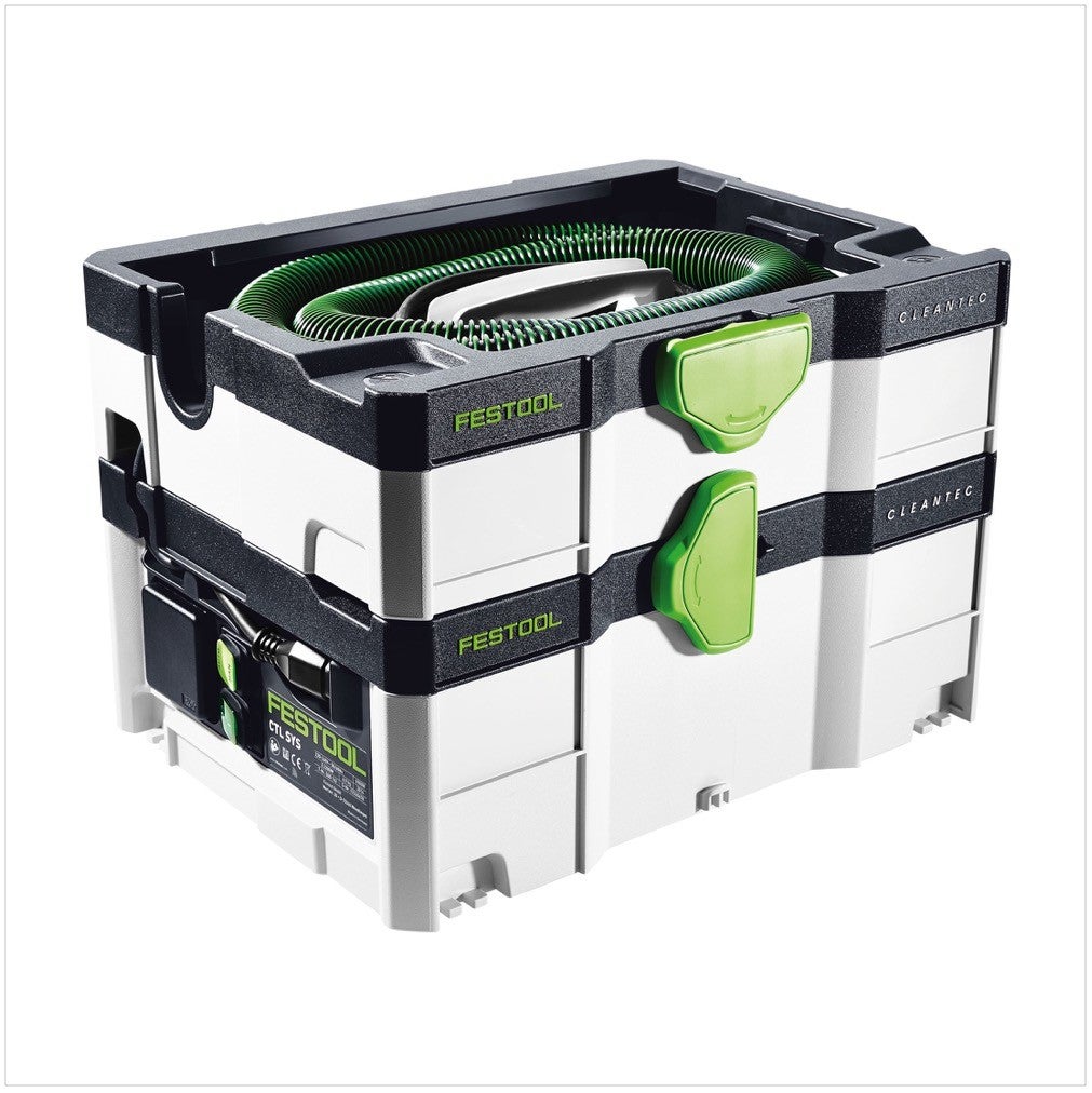 Festool CTL SYS Cleantec Mobiele Stofzuiger 4,5 l Stofklasse L (584173) + Draagriem, Mondstukken, Zuigslang