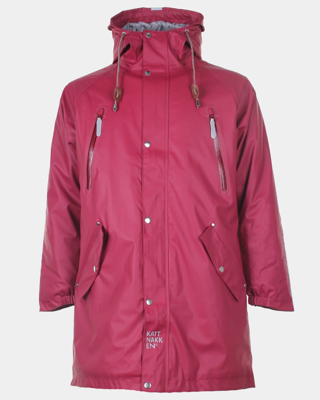 Kattnakken Regnparkas, Voksen<br>Fôret Regnparkas til Voksne – Unisex-modell, Perfekt for Øsende Regnvær!