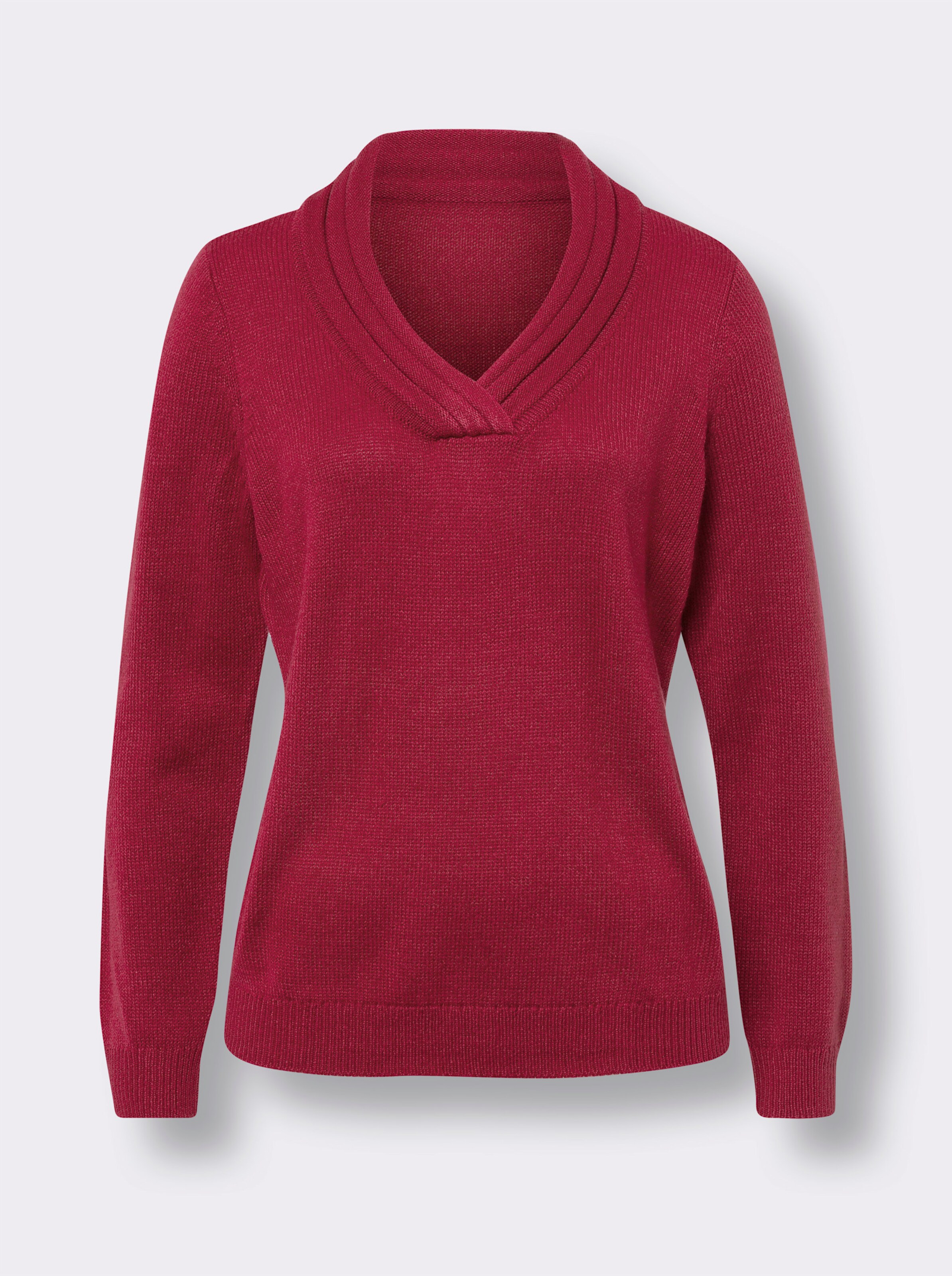 V-Ausschnitt-Pullover