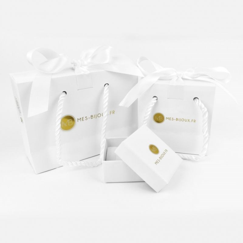 Boucles d'oreilles Or Jaune  et Pierres Precieuses