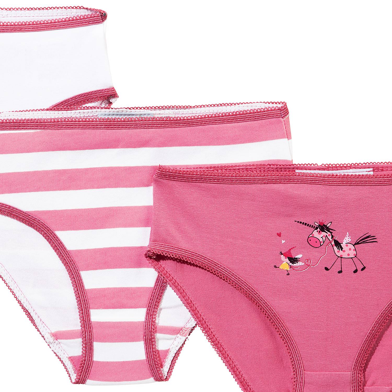 Erwin Müller Single-Jersey Mädchen-Slip im 3er-Pack