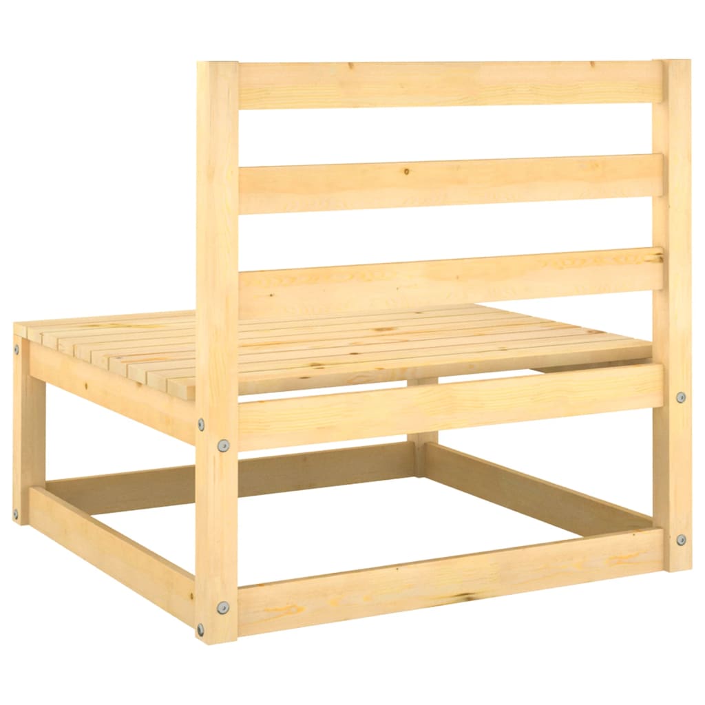 Salon de jardin meuble d'extérieur ensemble de mobilier 3 pièces bois de pin massif