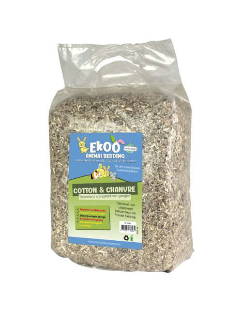 Ekoo Bedding Cotton & Chanvre - Bodembedekking - 35 l