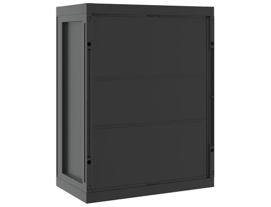 VIDAXL - Armoire de rangement d'extérieur noir 65x37x85 cm pp