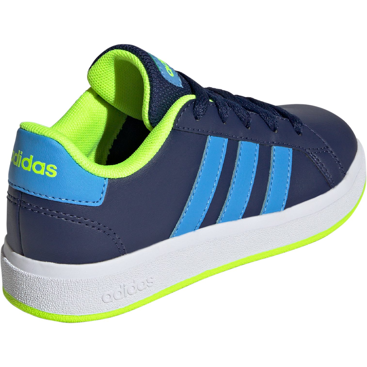 adidas Grand Court Lifestyle Tennis Lace-Up Sneaker Kinder dark blue