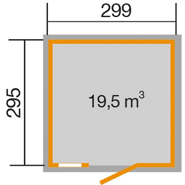 Weka Schwedenhaus 410 Gr. 2, ca.