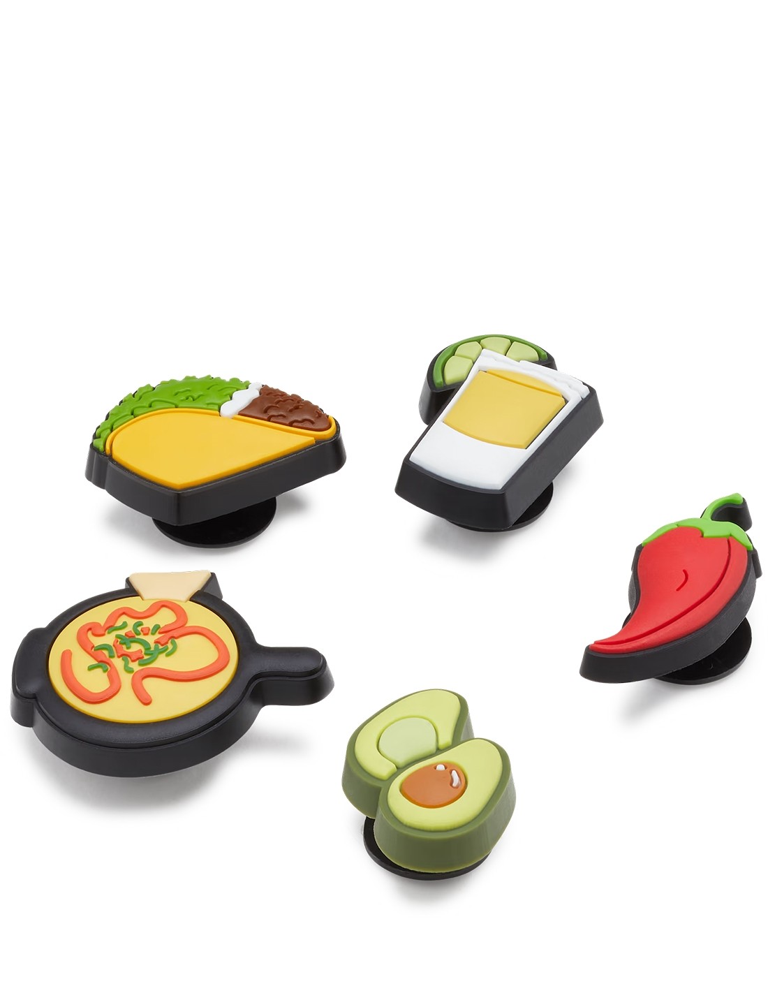 crocs jibbitz mexican food pack 5