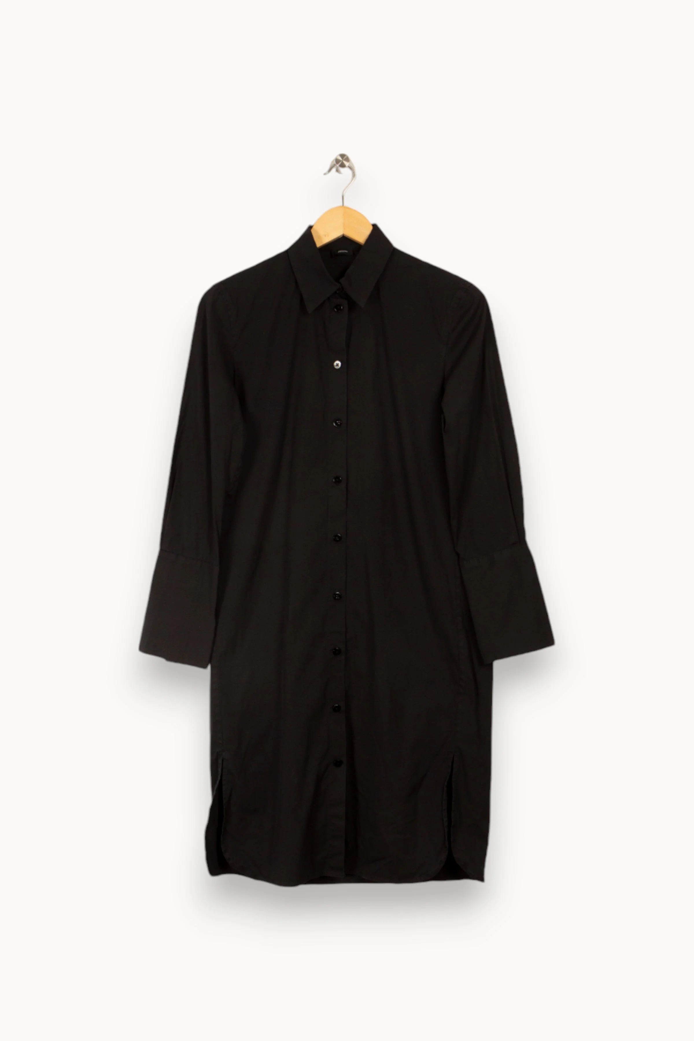 Robe chemise noire | Noir