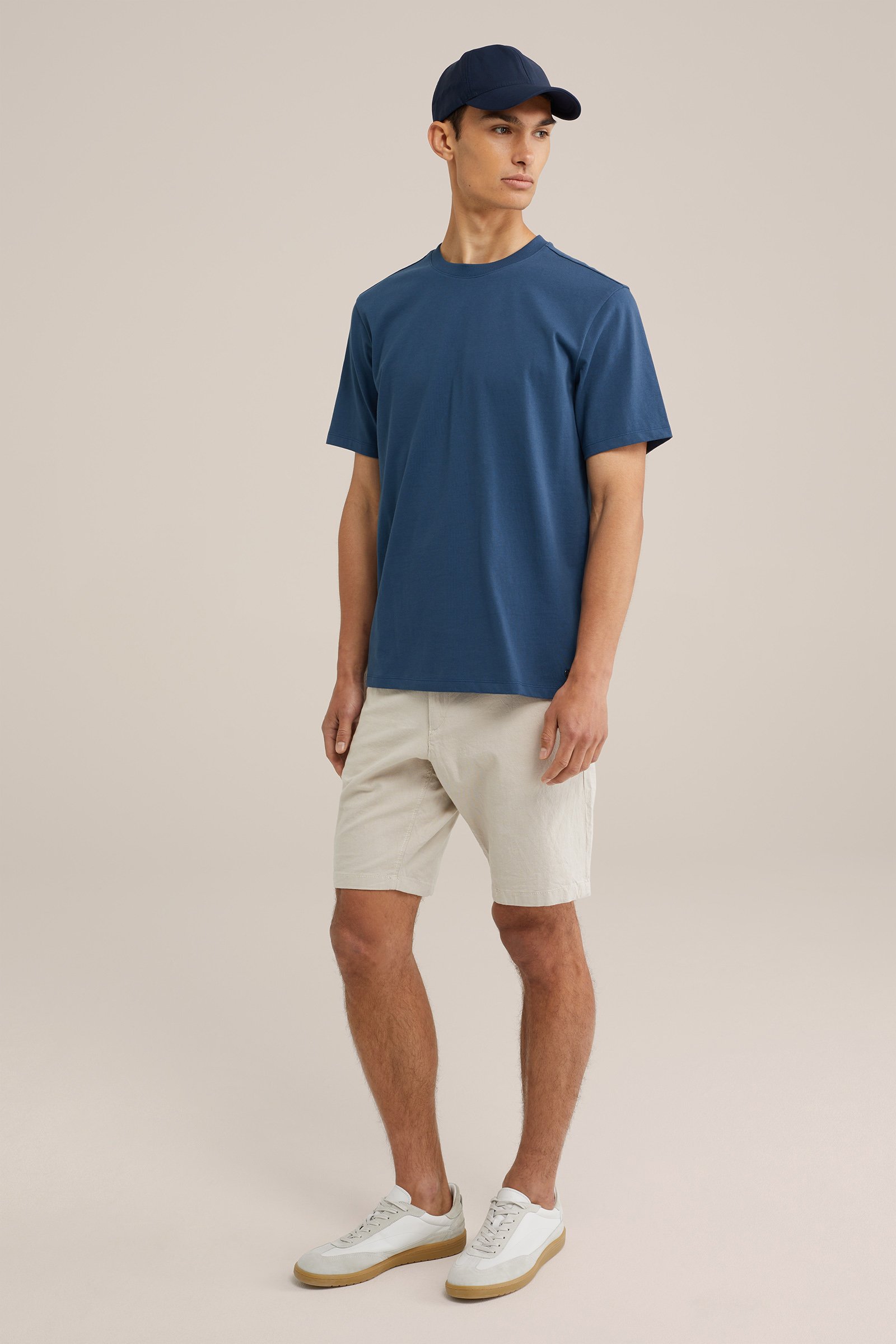 relaxed fit T-shirt WE Fashion Donkerblauw