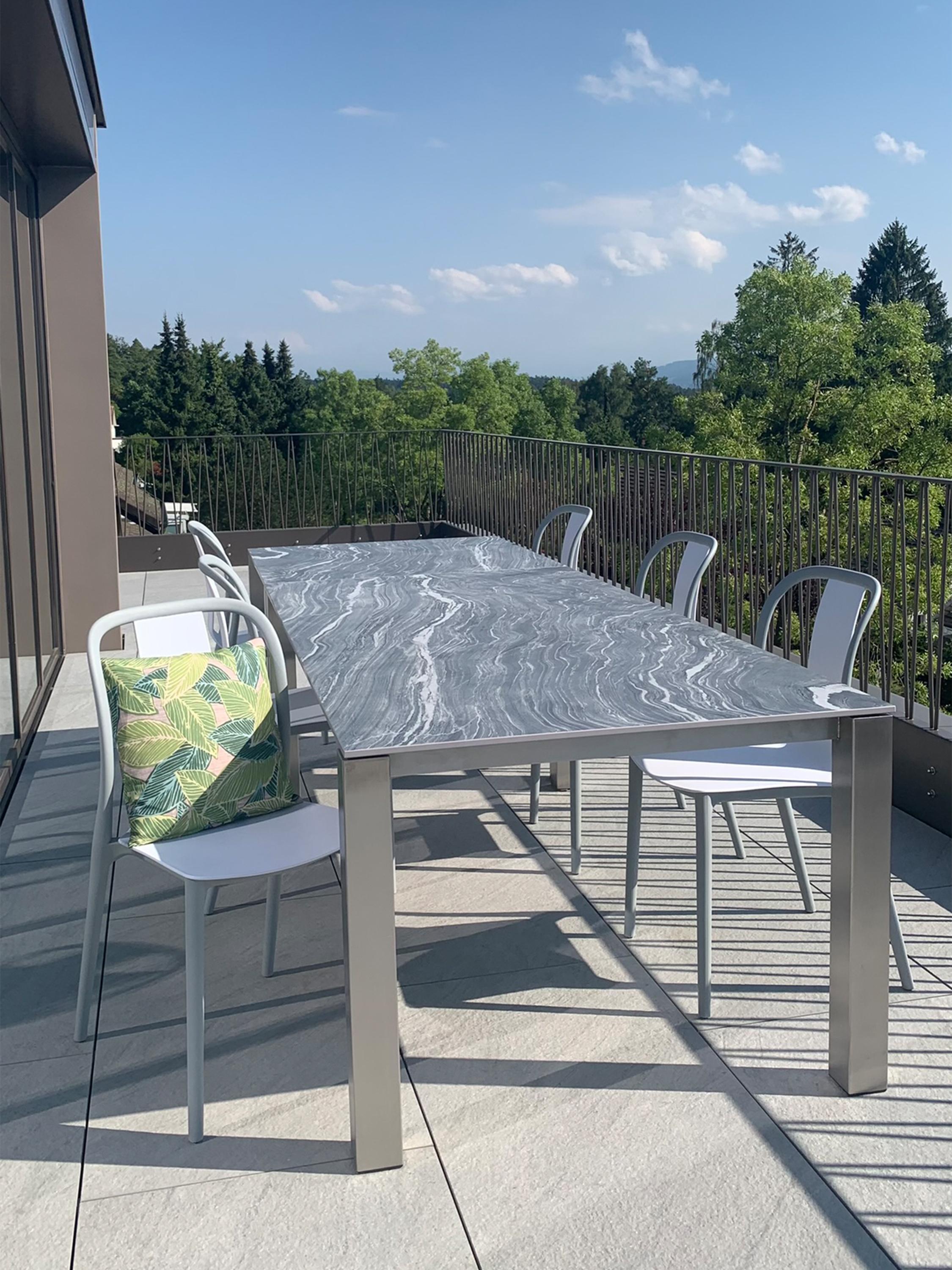 Set van 4 tuinstoelen SPEZIA Wit