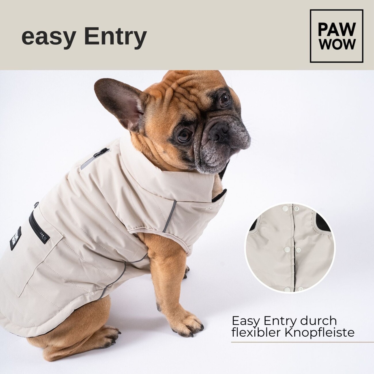 PAW WOW Hundejacke TONI Beige XS