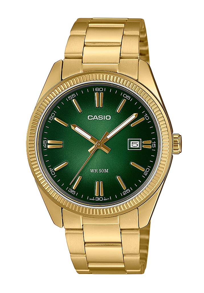 Casio Timeless Collection Gold Grün MTP-1302PGC-3AVEF