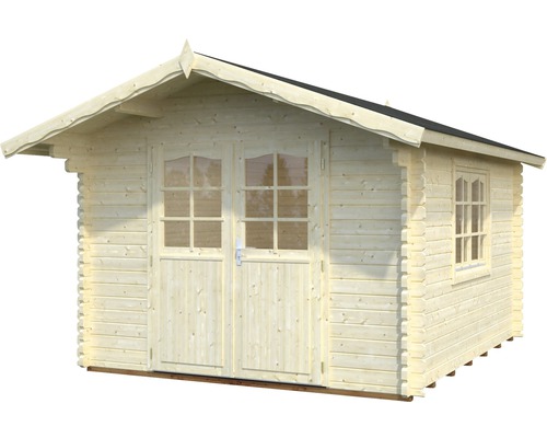 Tuinhuis Palmako Sally, 10,2 m², inclusief vloer en overkapping, 362 x 440 cm, natuurlijke afwerking