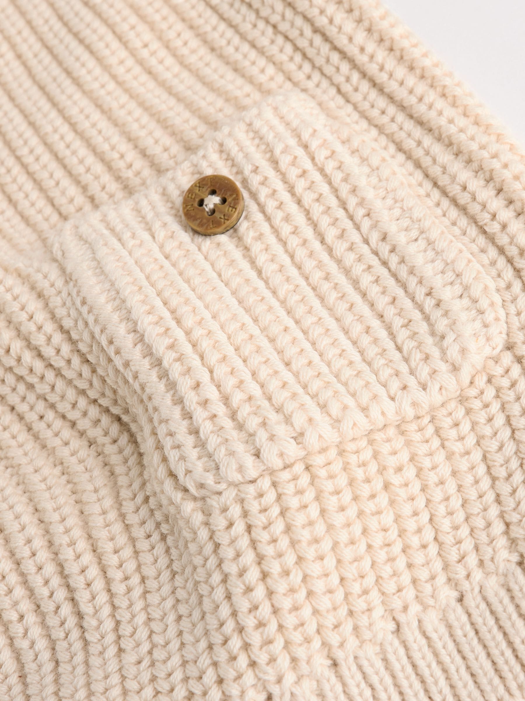 Naturel met strepen - Babyset met gebreide trui en legging (0mnd-2jr)