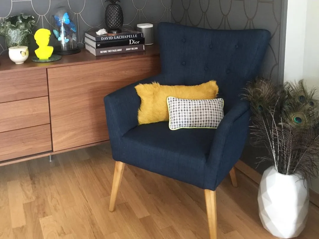 Fauteuil ANGEN Stof Lichtgrijs