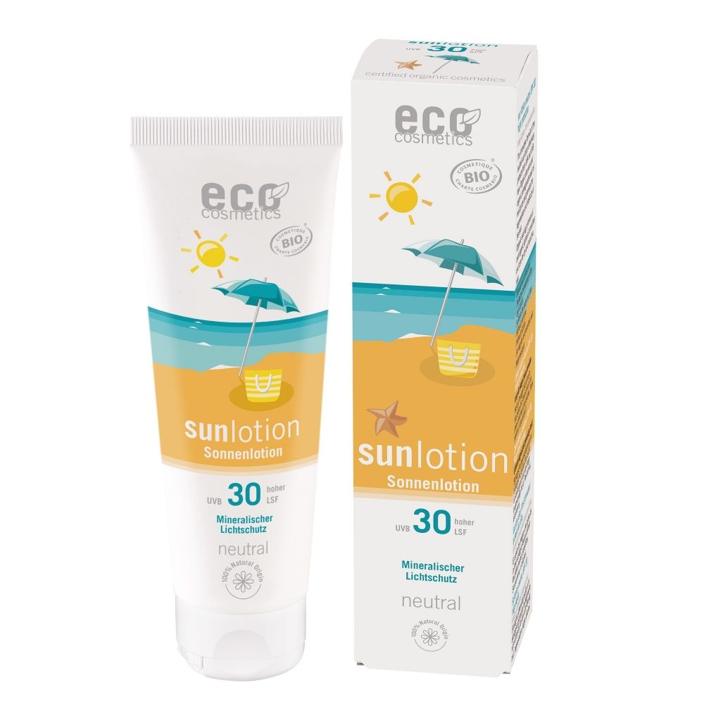 eco cosmetics Sonnenlotion Neutral LSF 30 ohne Parfum 125ml