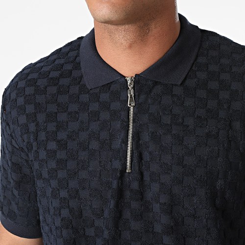 Polo Manches Courtes PL-01 Bleu Marine