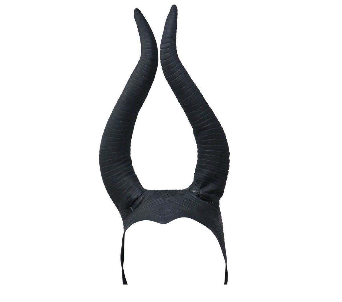 Halloween Helm Zwarte Hoorns
