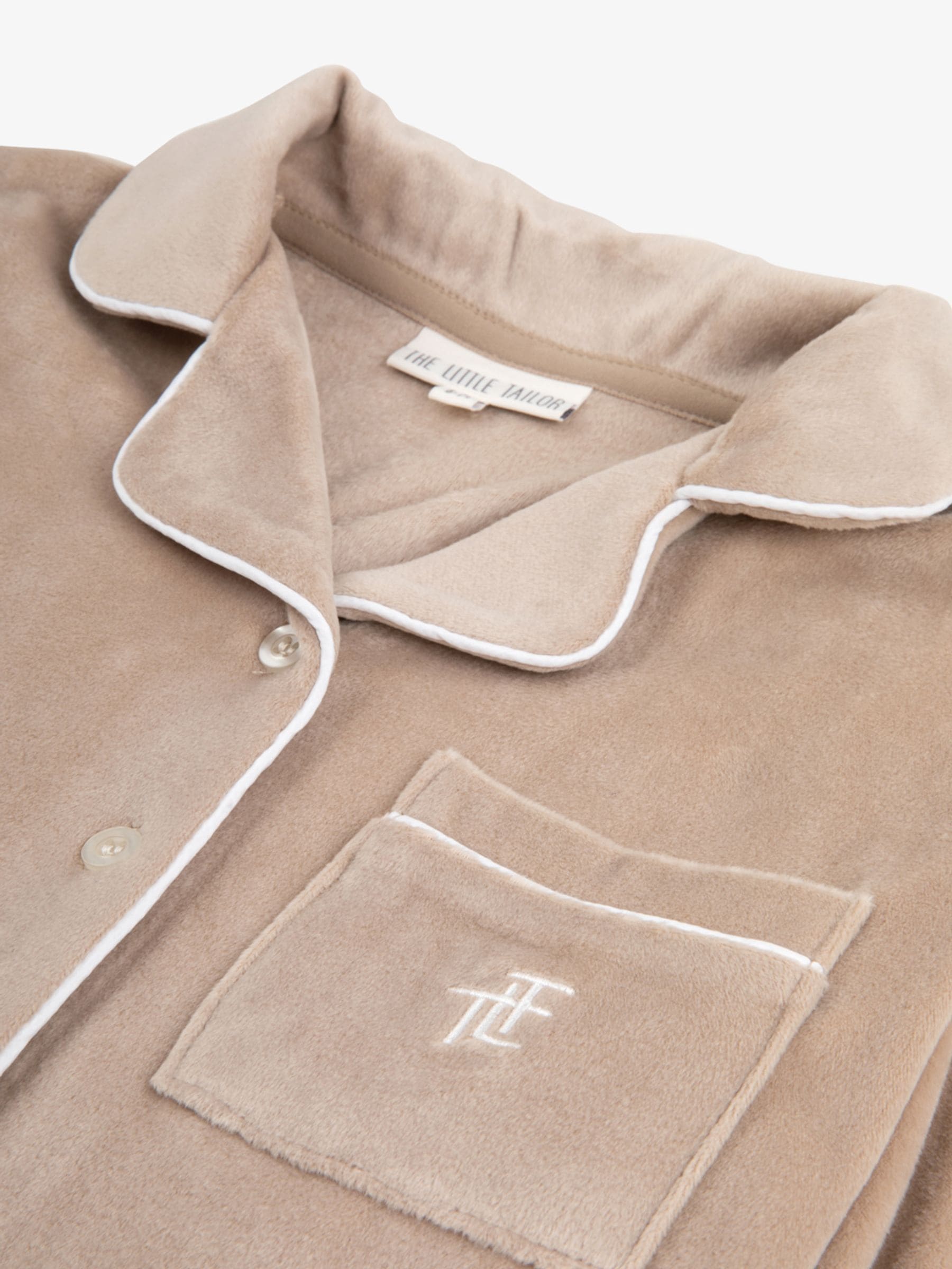 Natuurlijk - The Little Tailor Luxe kerstpyjama voor kinderen van zacht aanvoelend velours