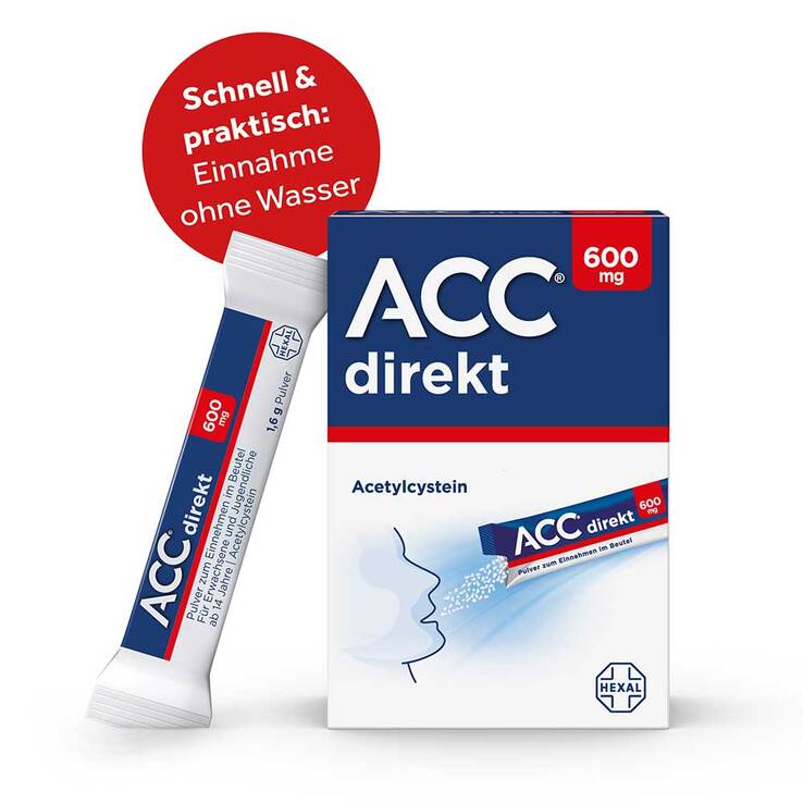 ACC direkt 600 mg Pulver zum Einnehmen im Beutel, 10 St