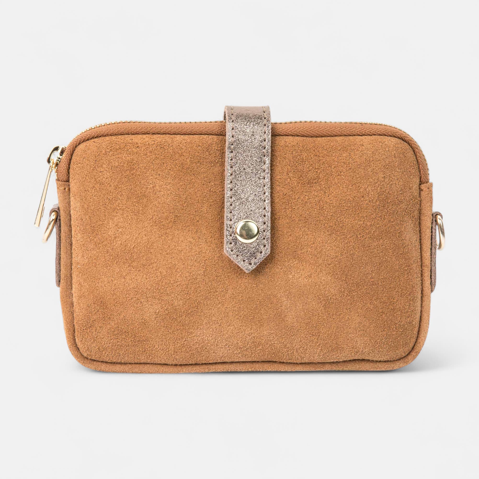 Sac bandoulière en cuir cognac