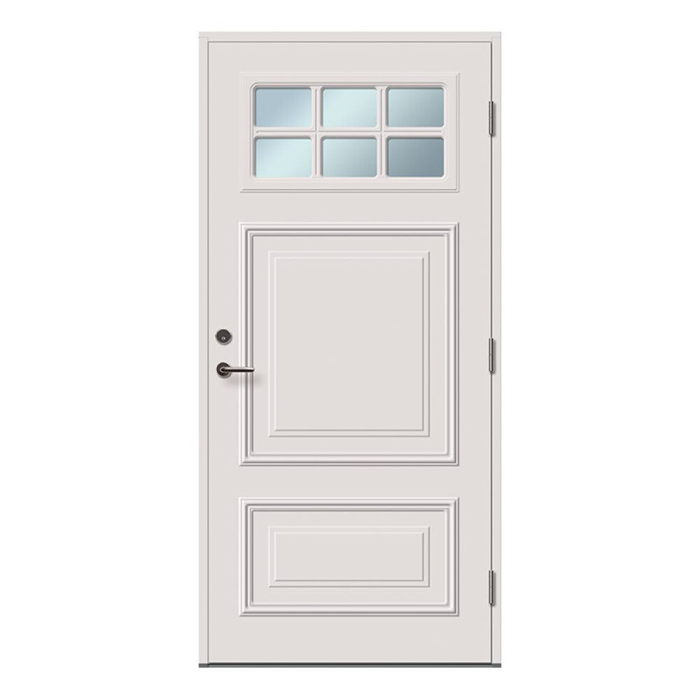 YTTERDØR SOLID ELEMENTS CLASSIC HALLAND 10X21 VENSTRE HVIT