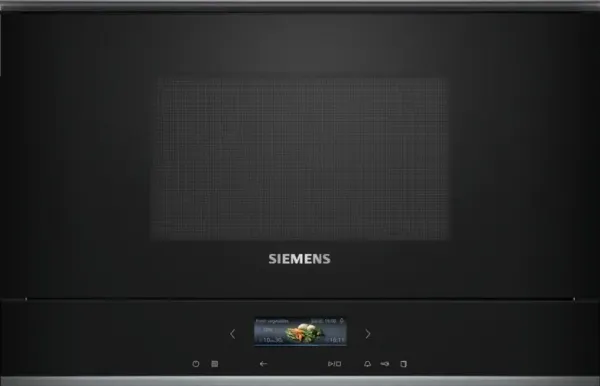 Siemens iQ700 BE732R1B1, Indbygget, Kombination mikroovn, 21 L, 900 W, Berøring, Sort