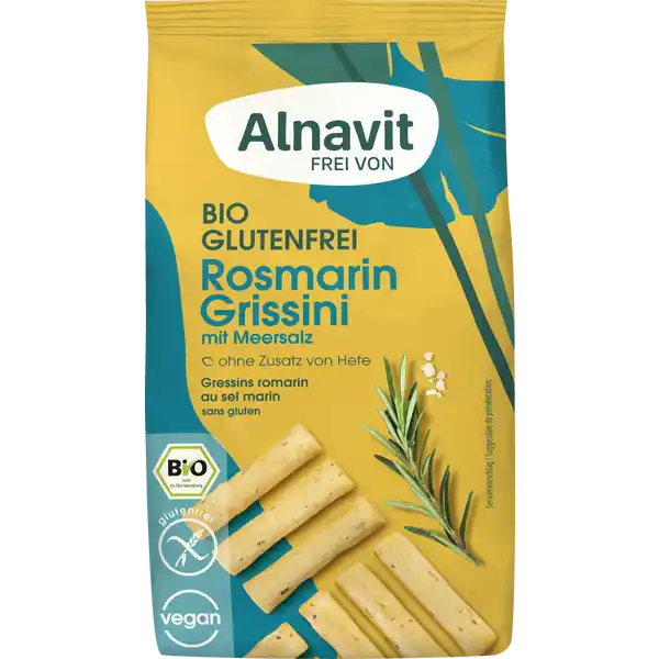 Bio Rossmarin Grissini mit Meersalz