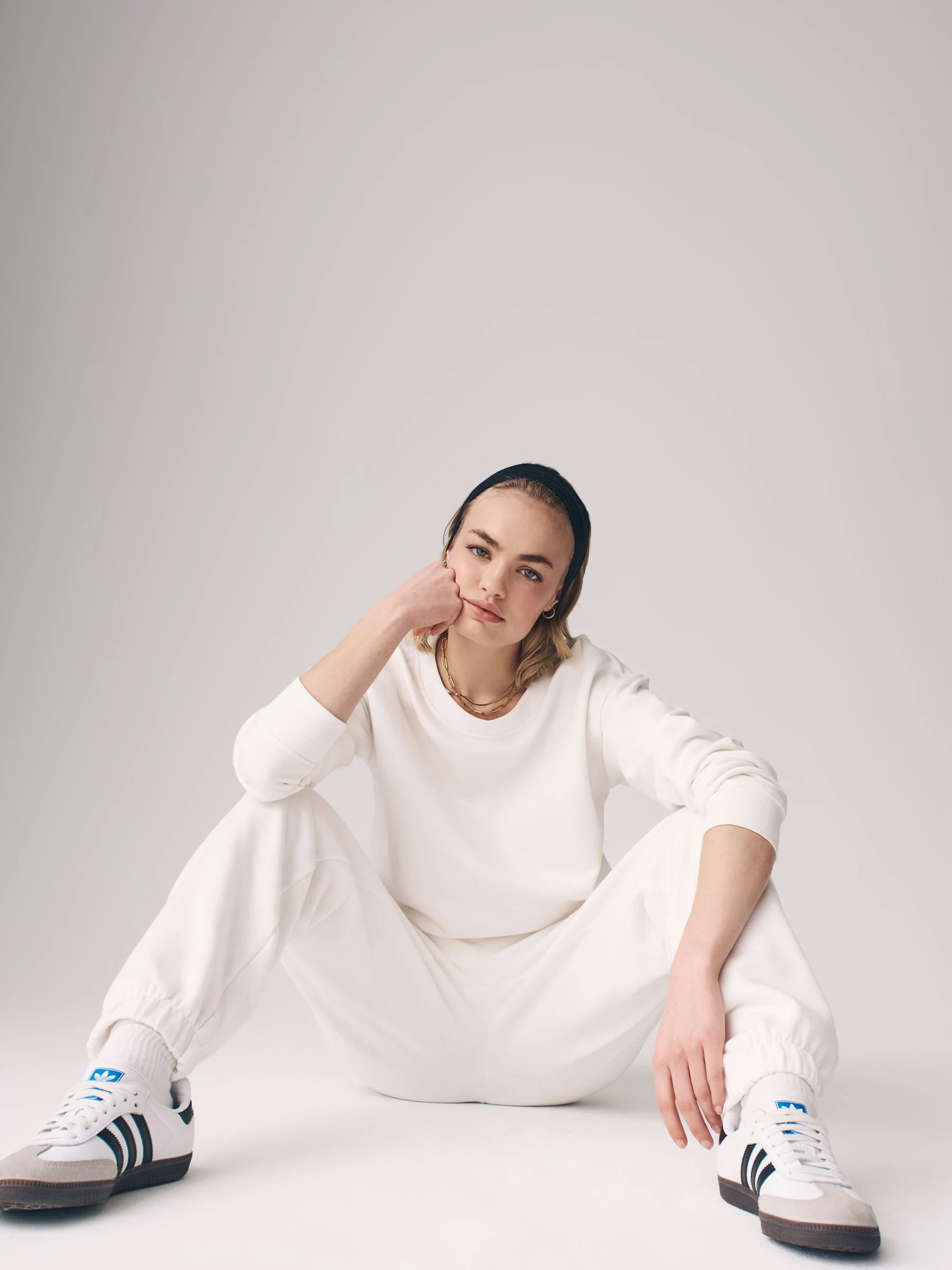 The Set set van 2 sweatshirts met ronde hals