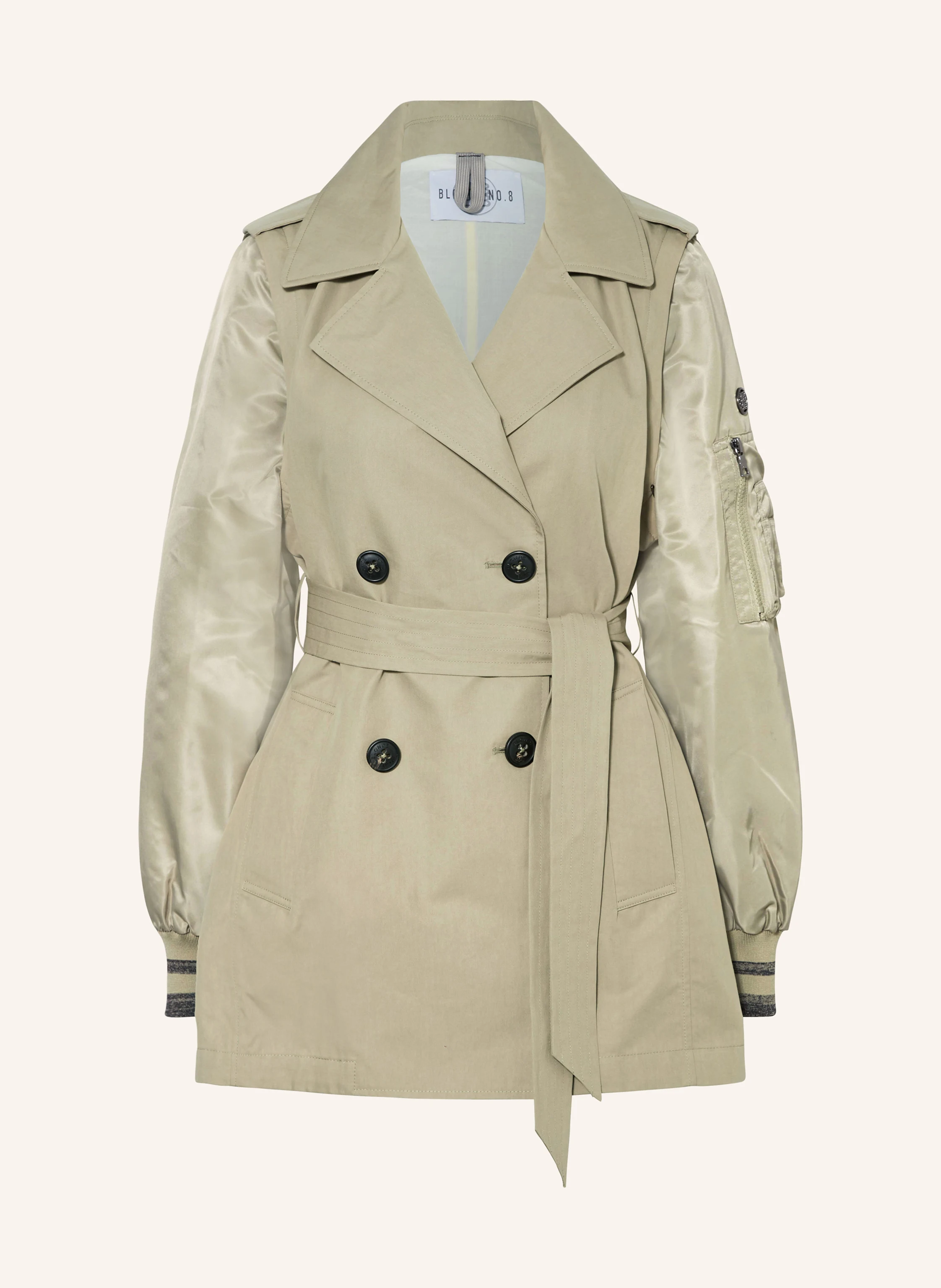 BLONDE No.8 Trenchcoat DERBY BO mit abnehmbaren Ärmeln