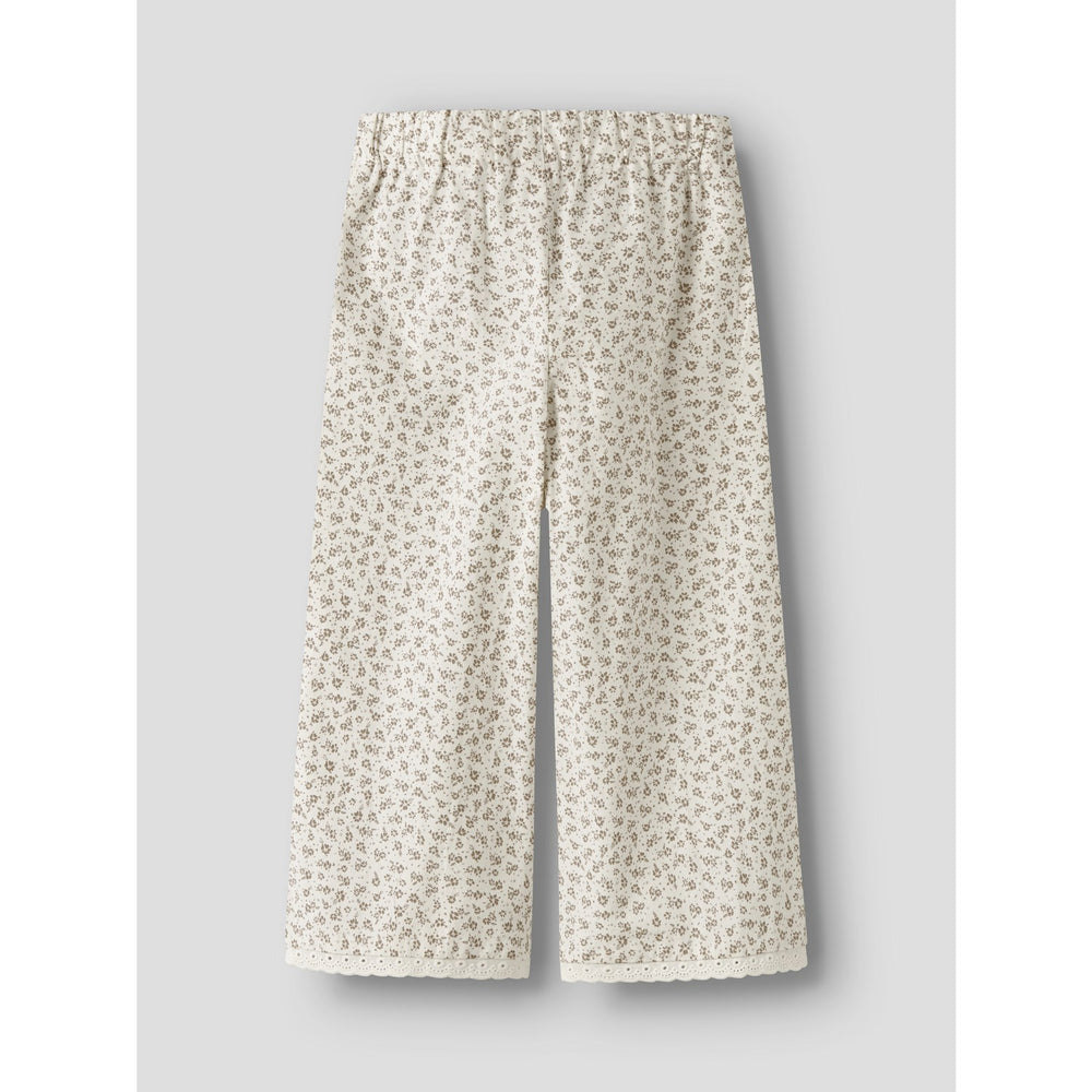 Køb Lil'Atelier Coconut Milk Nmffjola Wide Ancle Bukser Lil