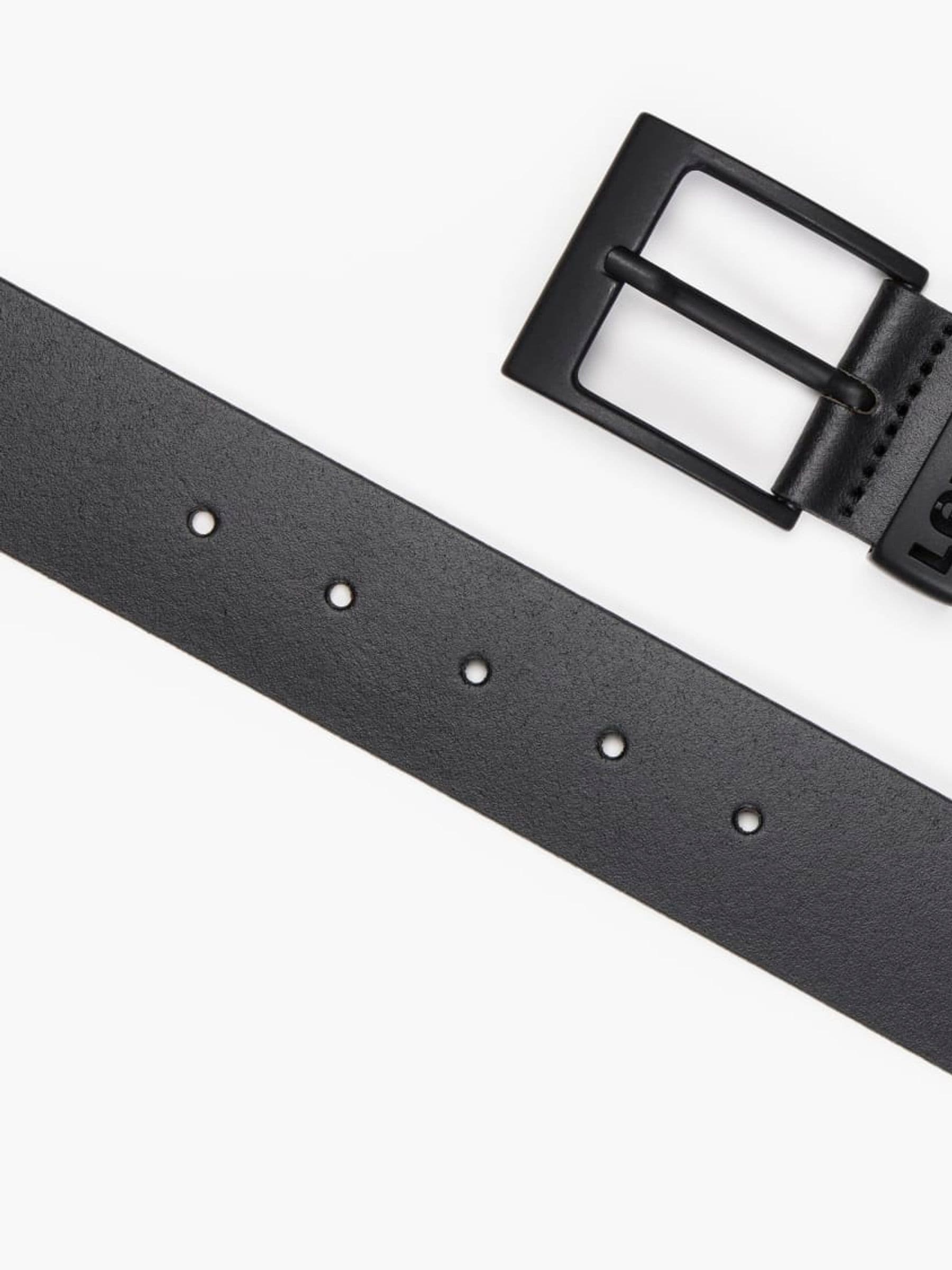 Zwart - Levi's® Ashland metalen riem met logo