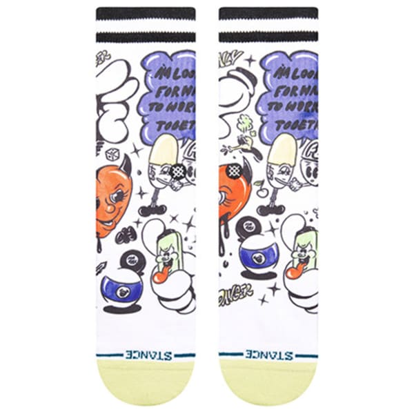 Chaussette STANCE DAILY DANGER CREW WHITE