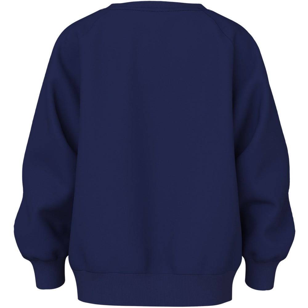 Køb Name It Beacon Blue Princess Swan Nmfvenus Ls Nreg Sweat Bru