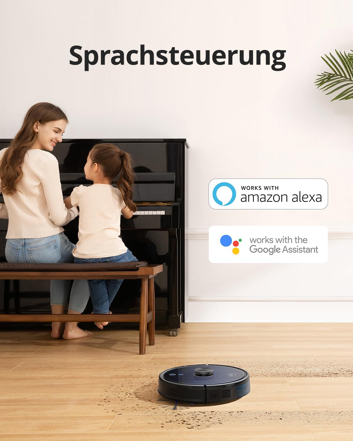 eufy by Anker RoboVac L35 Saug- & Wischroboter (3200Pa Saugkraft, 145min Akkulaufzeit, 330ml Staub-/ 200ml Wassertank, ideal bei Tierhaaren, mehrstöckige Kartierung, App-/Sprachsteuerung)