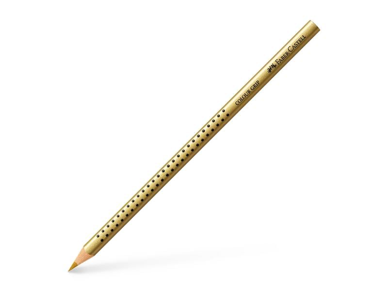 Faber-Castell Farbstifte Colour Grip Gold Buntstift mit ergonomischer Dreikantform