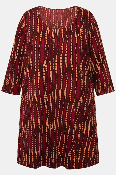 Longshirt, Batikmuster, Rundhals, 3/4-Arm